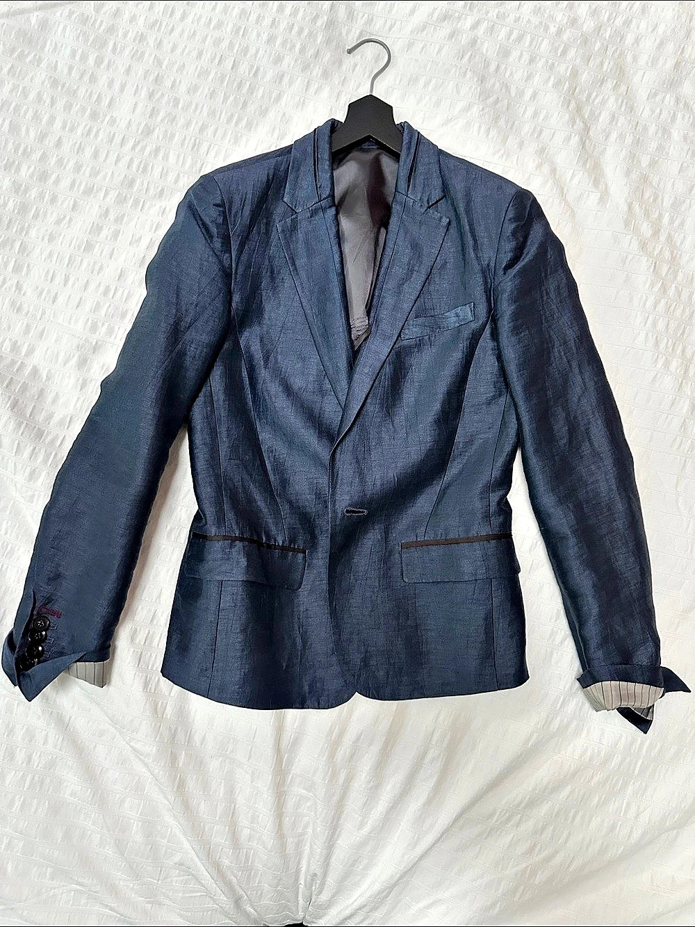 Initial N°1 Women’s Blue Silk Blazer